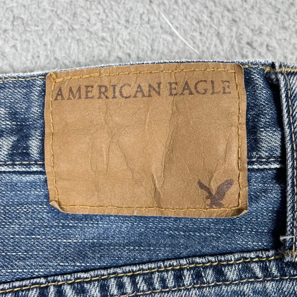 American Eagle Bootcut Jeans Mens 32x34 (Fits 33x32) Blue Cotton Denim Y2K